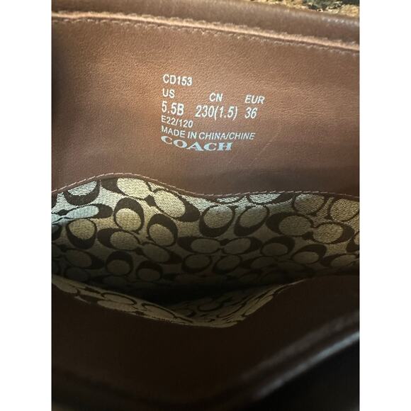 Coach Women's Lilli Buckled Strap Block Heel Riding Boots Size US 5.5B/ EUR 36 - Picture 7 of 7